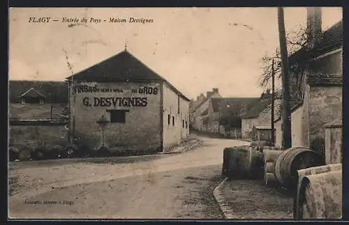 AK Flagy, Entrée du pays, Maison Desvignes