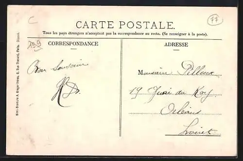 AK Chartrettes, L`Église et le Bureau Communal Gagnons