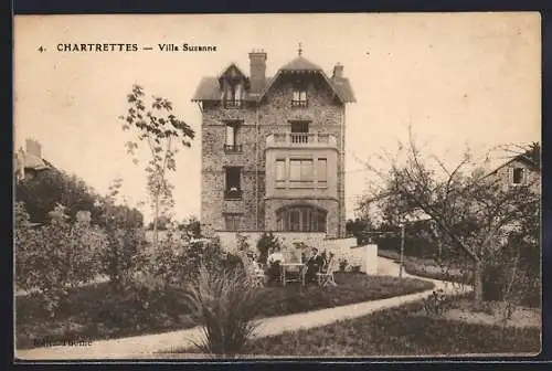 AK Chartrettes, Villa Suzanne et son jardin élégant