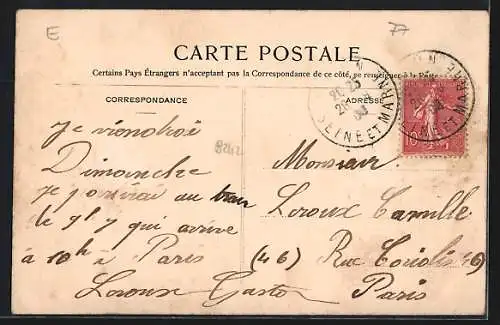 AK Rochette, Route de Fontainebleau, La Mère Jean Claude