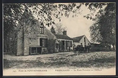 AK Franchard, Le Poste Forestier et l`Abbaye dans la Forêt de Fontainebleau