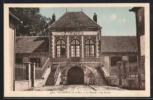 AK Villebéon, La Mairie, Les Écoles