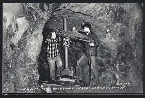 AK Ripley, MI, Drilling in Arcadian Mine