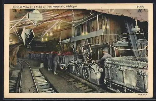 AK Iron Mountain, MI, Interior View of a Mine