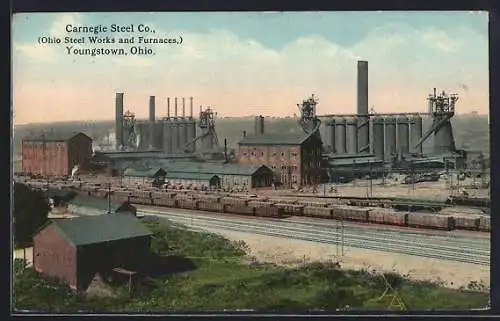 AK Youngstown, OH, Carnegie Steel Co., Ohio Steel Works and Furnaces