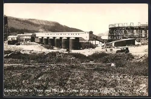 AK Leadville, CO, General View of Tram and Mill at Climax Mine