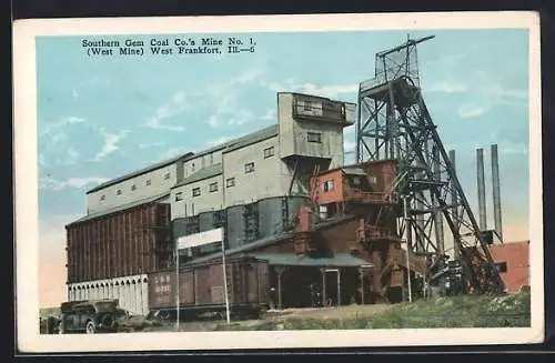 AK West Frankfort, IL, Southern Gem Coal Co.`s Mine No. 1