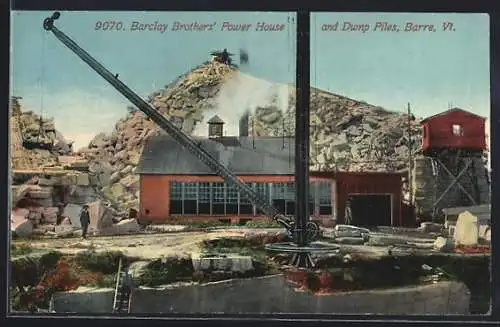 AK Barre, VT, Barclay Brothers` Power House and Dump Piles