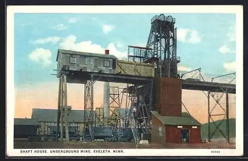 AK Eveleth, MN, Shaft House, Underground Mine