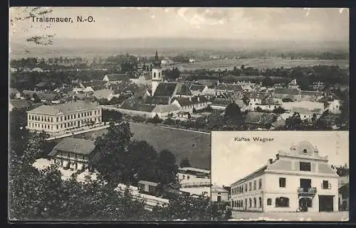 AK Traismauer /N.-Ö., Das Café Wagner, Totalansicht