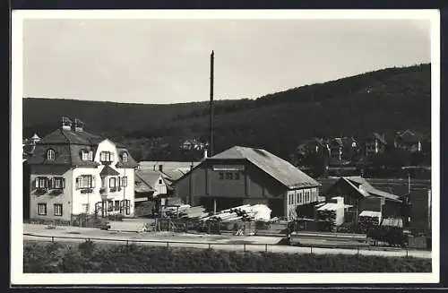 Foto-AK Purkersdorf, Dampf-Sägewerk von Johann M.