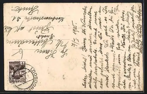 AK Loosdorf, Partie in der Reichsstrasse