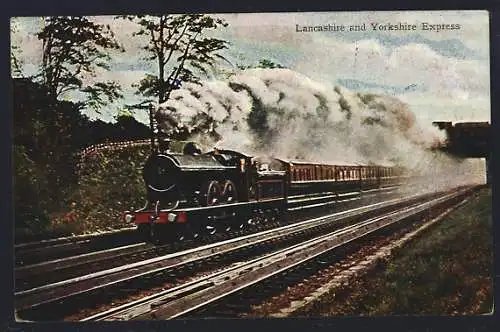 AK Lancashire and Yorkshire Express, fahrender Dampfzug