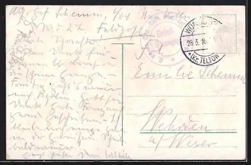 AK Berlin, Blick zur Nationalgalerie