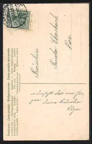 Präge-AK Kinder in einer Kiste zu Neujahr