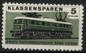 Reklamemarke Österreich, Klassensparen, Elektrolokomotive