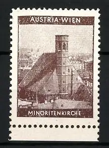 Reklamemarke Austria-Wien, Minoritenkirche, Kirche