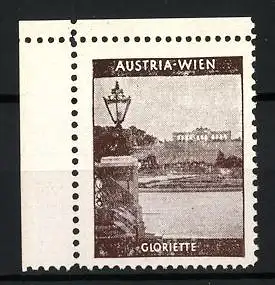 Reklamemarke Austria-Wien, Gloriette, Landschaftsansicht