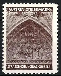 Reklamemarke Steiermark, Strassengel b. Graz, Giebelfresko