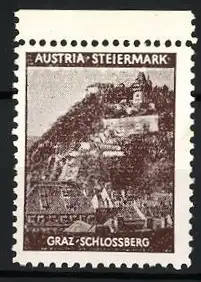 Reklamemarke Graz, Schlossberg, Schlossansicht