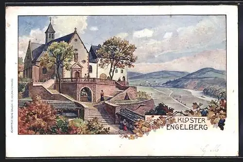 Künstler-AK Grossheubach, Am Kloster Engelberg