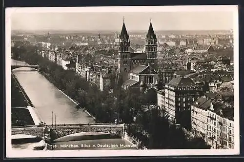 AK München, Blick vom Deutschen Museum, Wittelsbacherstrasse