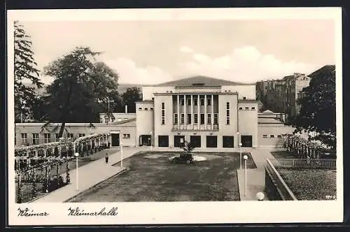 AK Weimar / Thüringen, Blick auf Weimarhalle