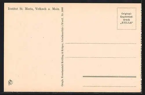 AK Volkach, Institut St. Maria, Musikzimmer