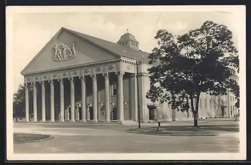 AK Karlsruhe i. B., Partie am Konzerthaus