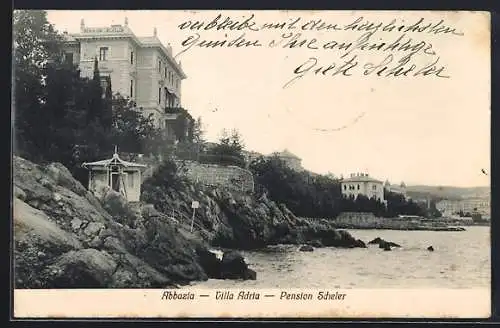 AK Abbazia, Villa Adria, Pension Scheler