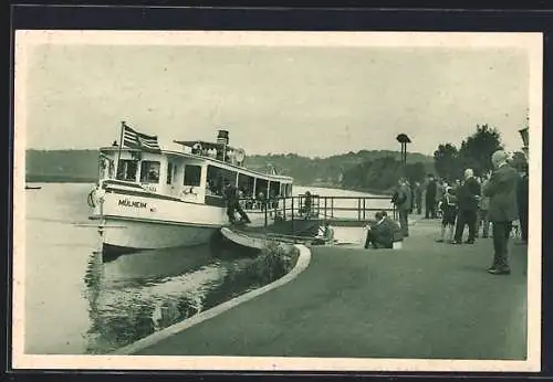 AK Mülheim /Ruhr, Dampfer Mülheim an der Hahnenfähre