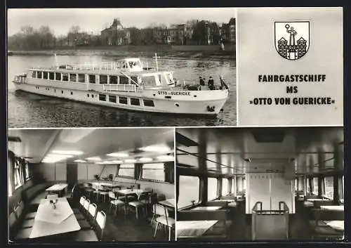 AK MS Otto von Guericke, Fahrgastschiff der Weissen Flotte und Fähren Magdeburg