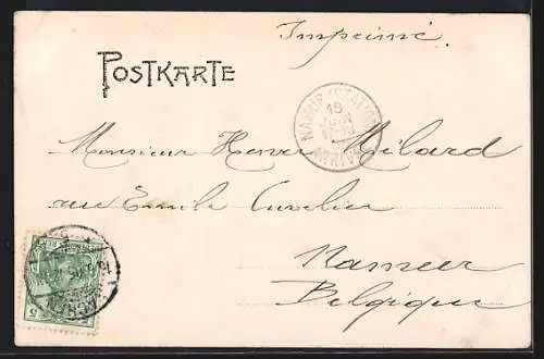 AK Aachen-Burtscheid, Kurgarten, Karlsbad und Rosenbad