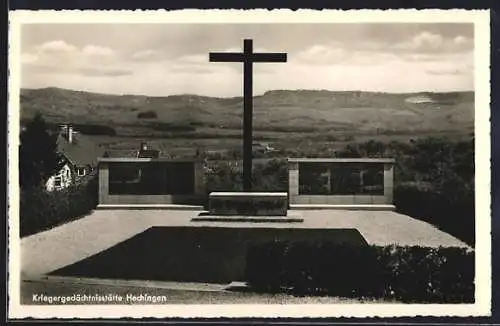 AK Hechingen, Kriegergedächtnisstätte und Panorama