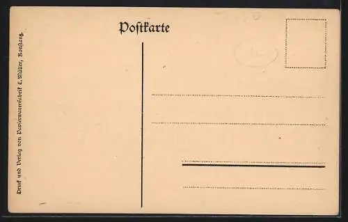 Künstler-AK Konstanz, Blick auf das Dammthor