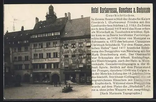 AK Konstanz, Hotel Barbarossa