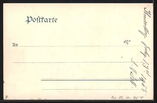 AK Konstanz, Marktstätte und Postgebäude, Pferdekutsche