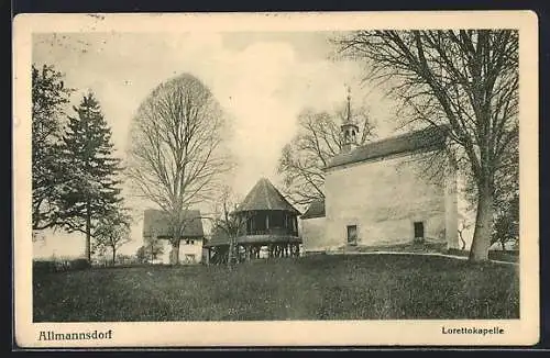 AK Allmannsdorf, Blick auf die Lorettokapelle