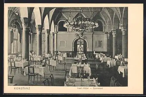 AK Konstanz, Insel Hotel, Speisesaal