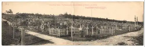 AK La Bateille de Verdun, Vue Panoramique du Cimitière Militaire de Glorieux, Kriegsgräber