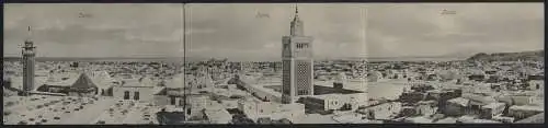 Klapp-AK Tunis, Blick über die Dächer der Stadt