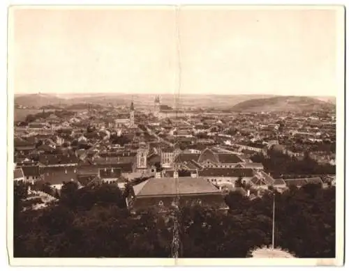 Klapp-AK Nitra, Panoramablick über die Ortschaft