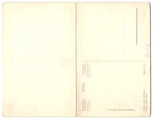 Klapp-AK Nitra, Panoramablick über die Ortschaft