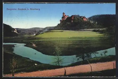 AK Streitberg / Fränk. Schweiz, Panorama mit Burgruine Neideck