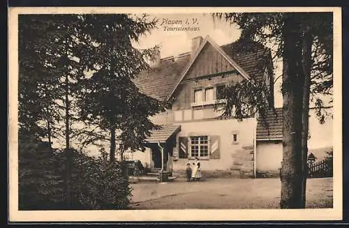 AK Plauen i. V., Touristenhaus auf dem Tenneraberg v. Rich. Seyfarth