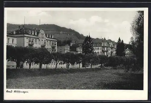 AK Bad Kissingen, Ortspartie am Hotel Bristol