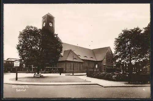 AK Oldenburg i. O., am Bahnhof