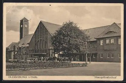 AK Oldenburg / O., Hauptbahnhof