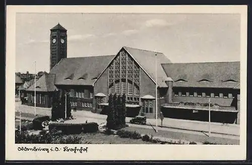 AK Oldenburg i. O., Blick auf den Bahnhof