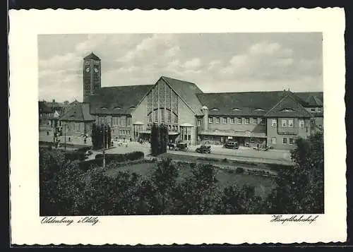 AK Oldenburg / O., Blick zum Hauptbahnhof